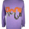 Lila sweater met pailetten You "Rock"
