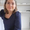 donkerblauwe top met pofmouw Linde - Afbeelding 5