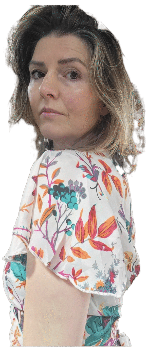 kleurrijke vogel jurk Roos