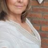 witte damesjurk/tuniek met gouden stiksels Gimena - Afbeelding 6