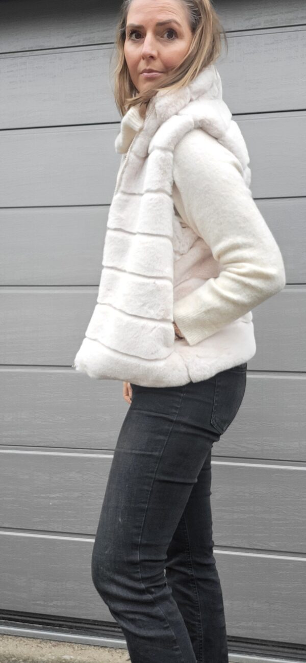 witte bont gilet - Afbeelding 3