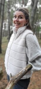 witte bont gilet