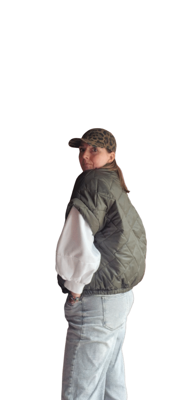 army green bodywarmer - Afbeelding 3